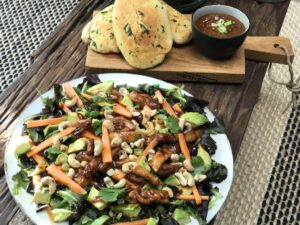Aziatische salade met naanbrood - foto 2