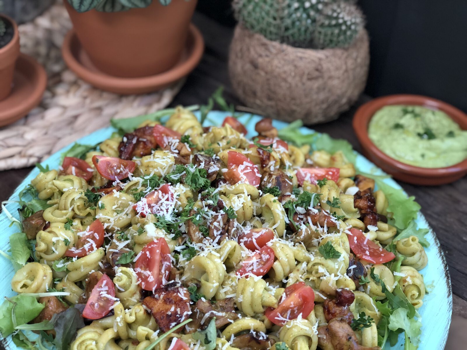 pasta met avocado dressing en pikante kip - foto 4