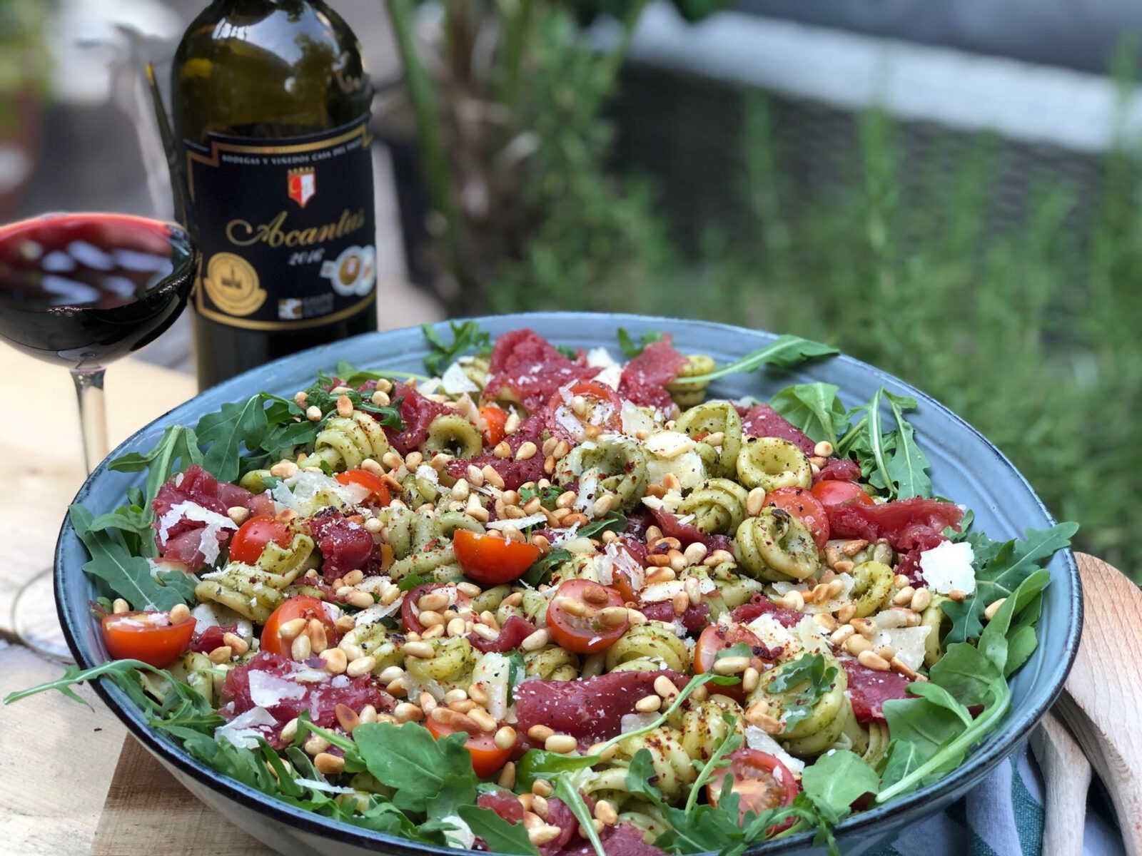 Pastasalade met pesto en carpaccio - foto 4