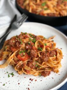 Tagliatelle met verse worst - foto 3