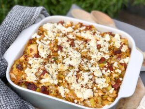 Ovenschotel met prei chorizo en feta - foto 3