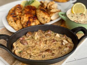 Champignonroomsaus met spek maken