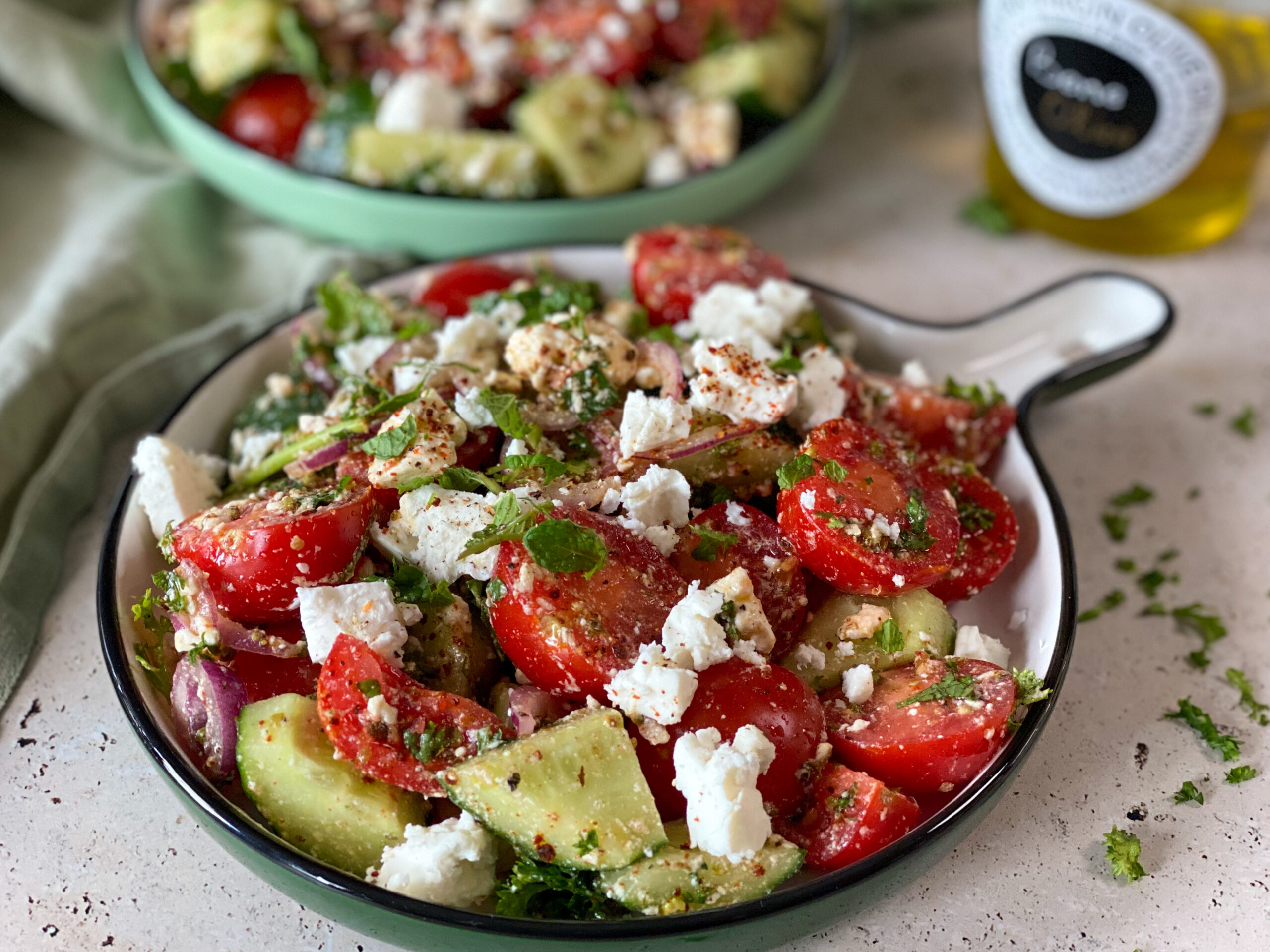 Simpele Griekse salade met feta - foto 4