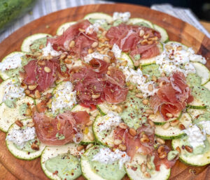 Courgette carpaccio met prosciutto - foto 4