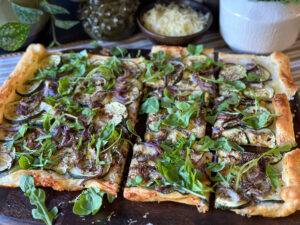 Plaattaart met courgette en rode ui - foto 6