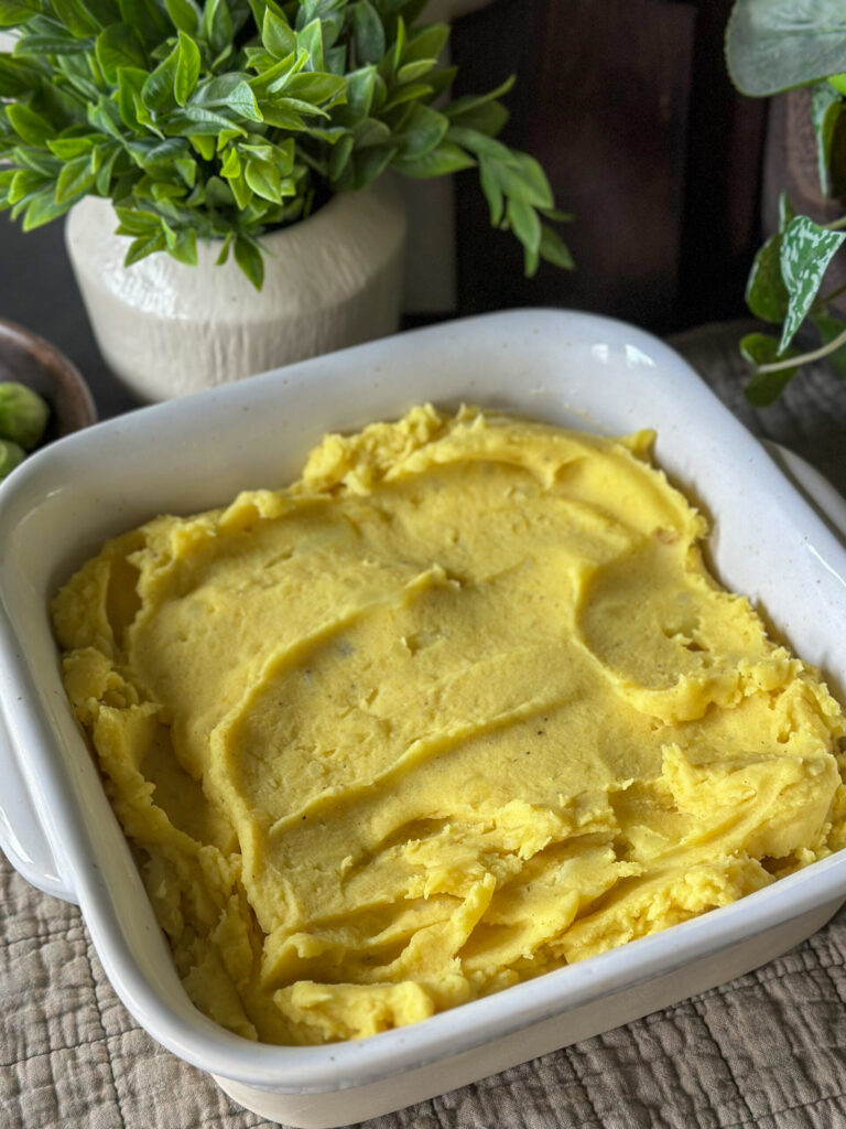 aardappelpuree in ovenschaal