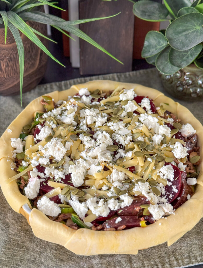 rode biet vulling met feta