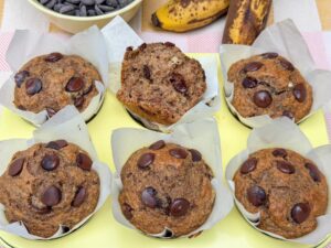 Volkoren bananen muffins met chocolade recept - foto 2