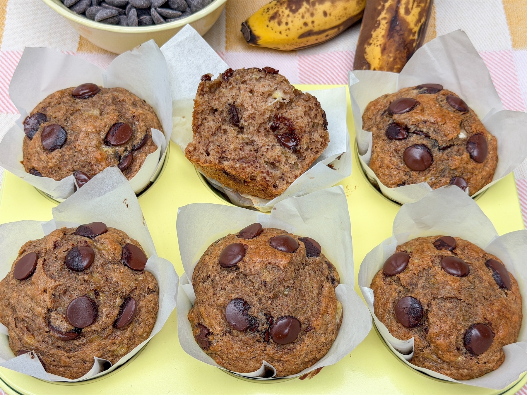 Volkoren bananen muffins met chocolade recept - foto 2