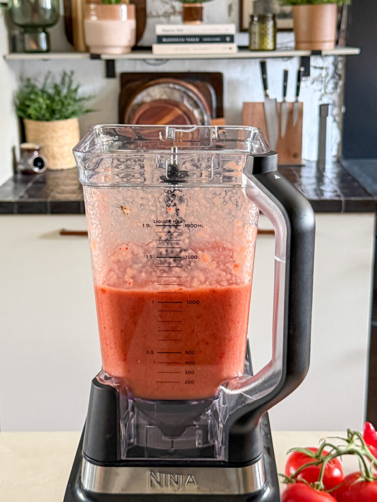 Gazpacho maken in de blender