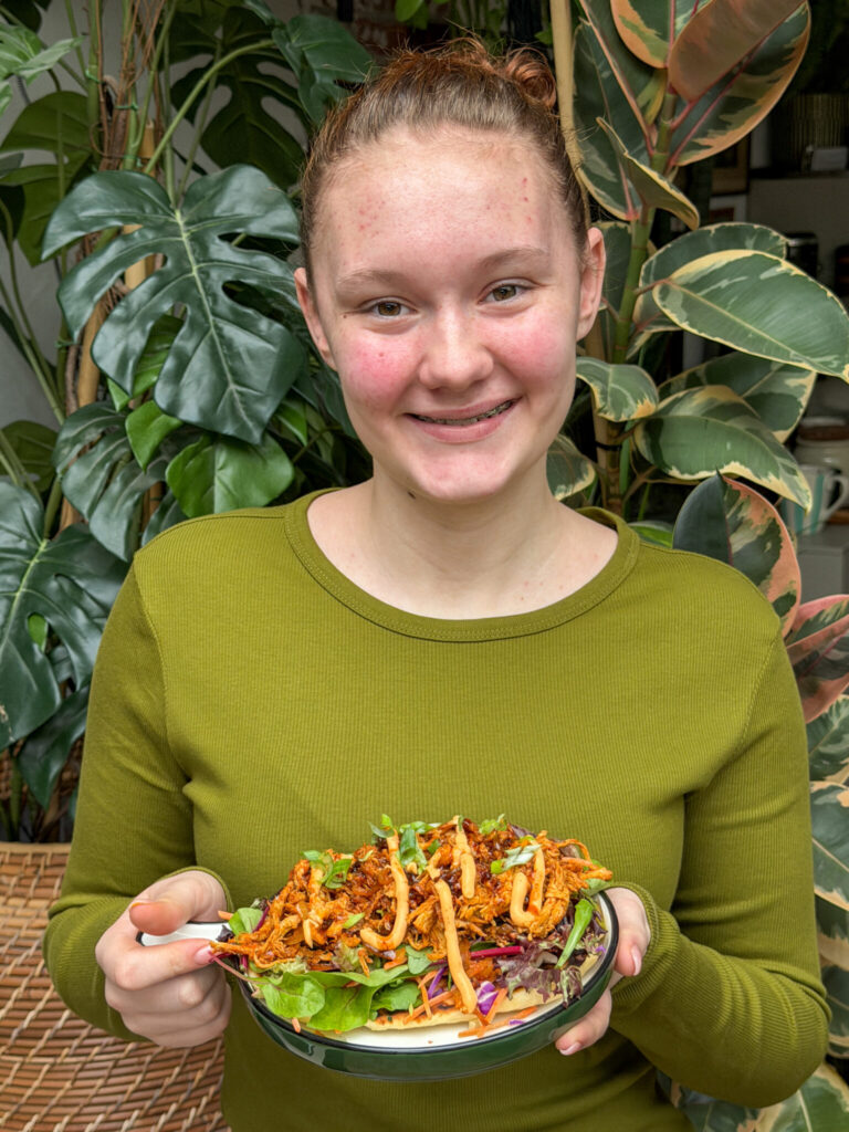 flatbread met pulled chicken - recept uit weekmenu 10 