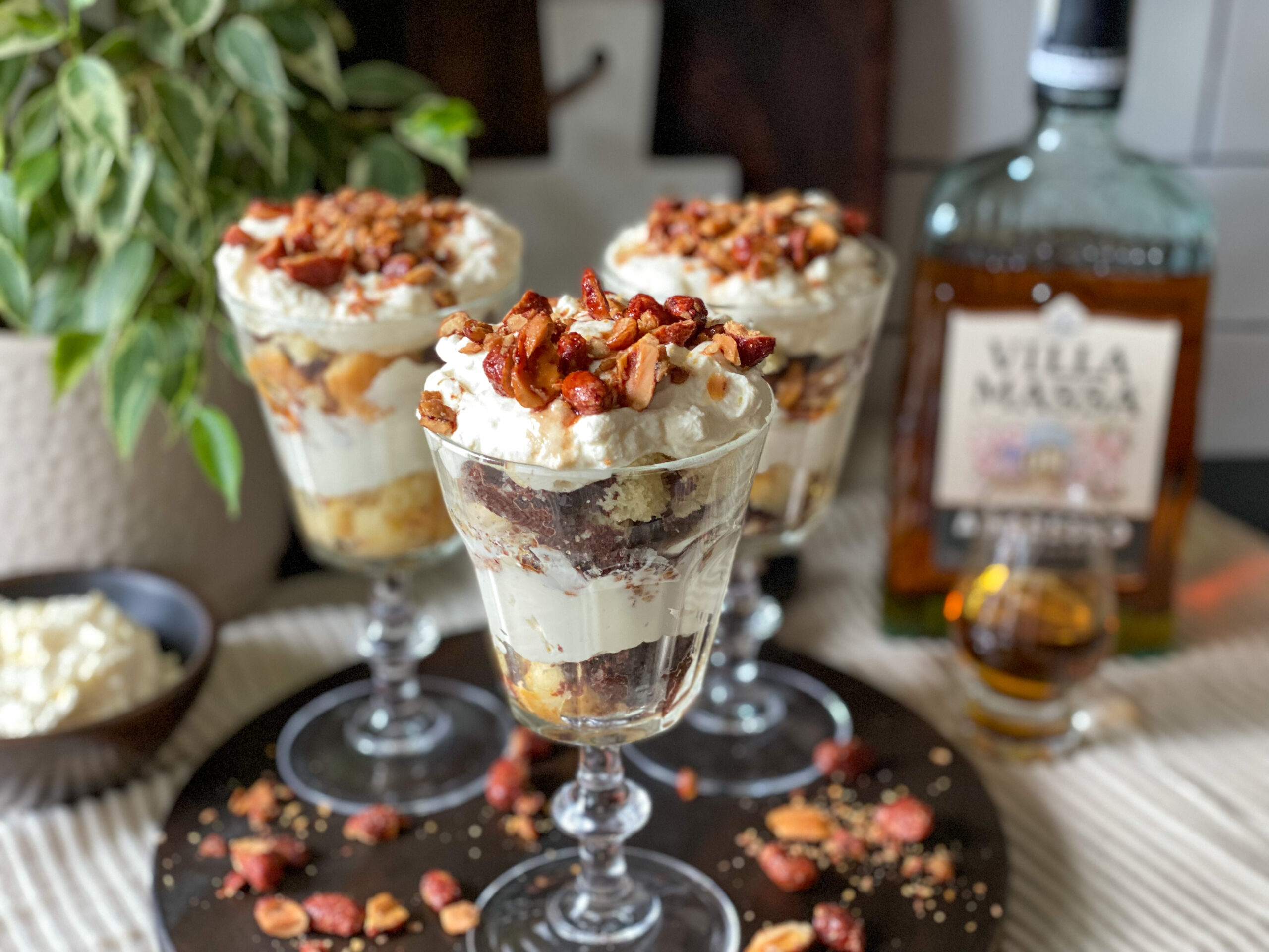 kerst desserts: trifle met amaretto 