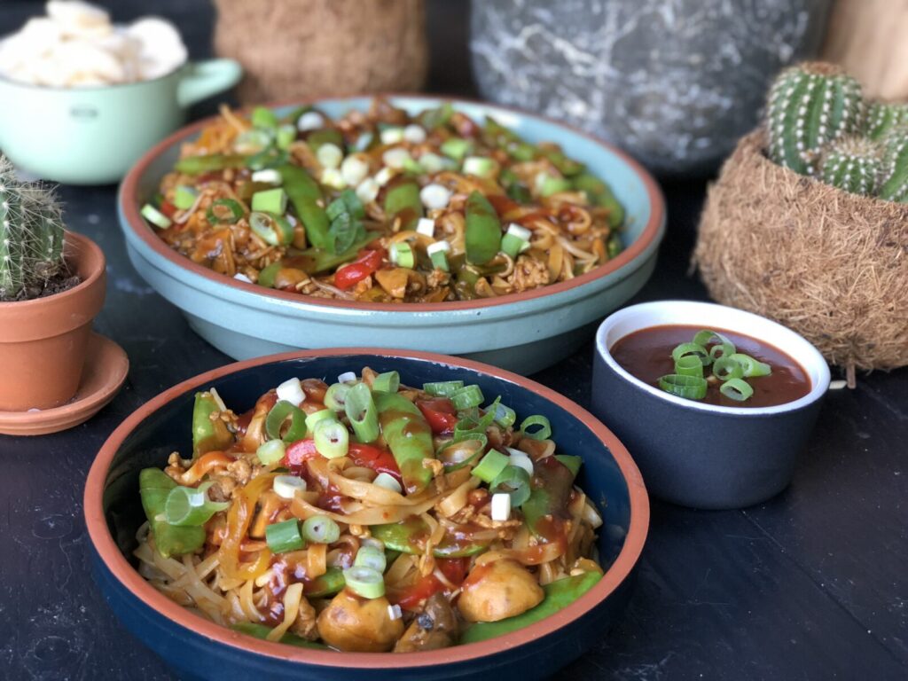 recept bami met pangangsaus en groenten maken ipv ajam pangang