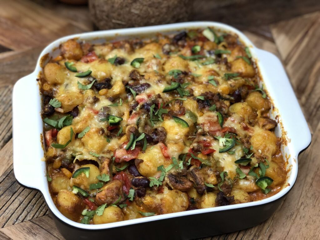 recept Mexicaanse krieltjes ovenschotel