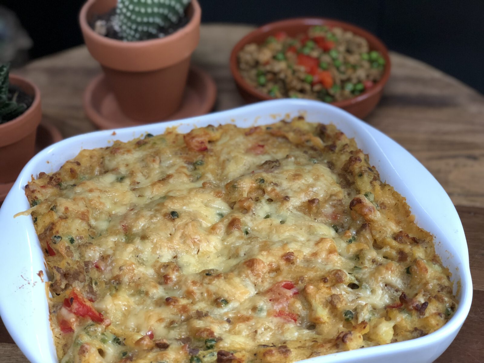 aardappel ovenschotel met doperwten
