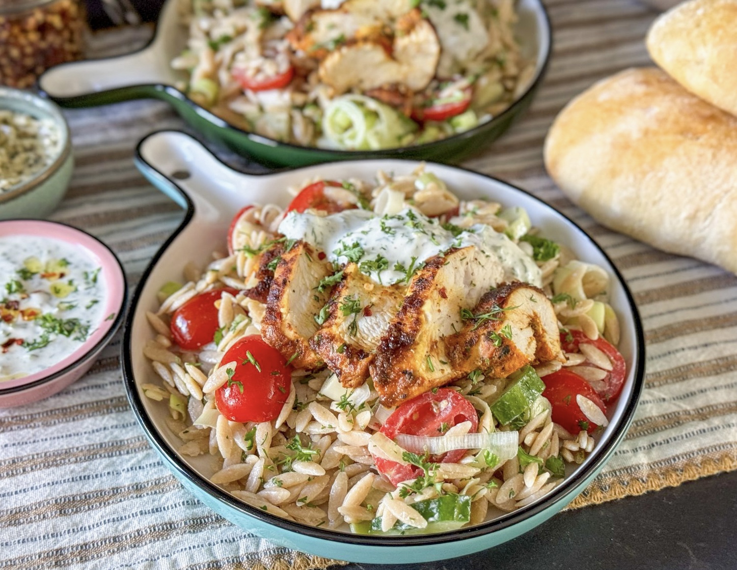 Orzo recepten kip salade