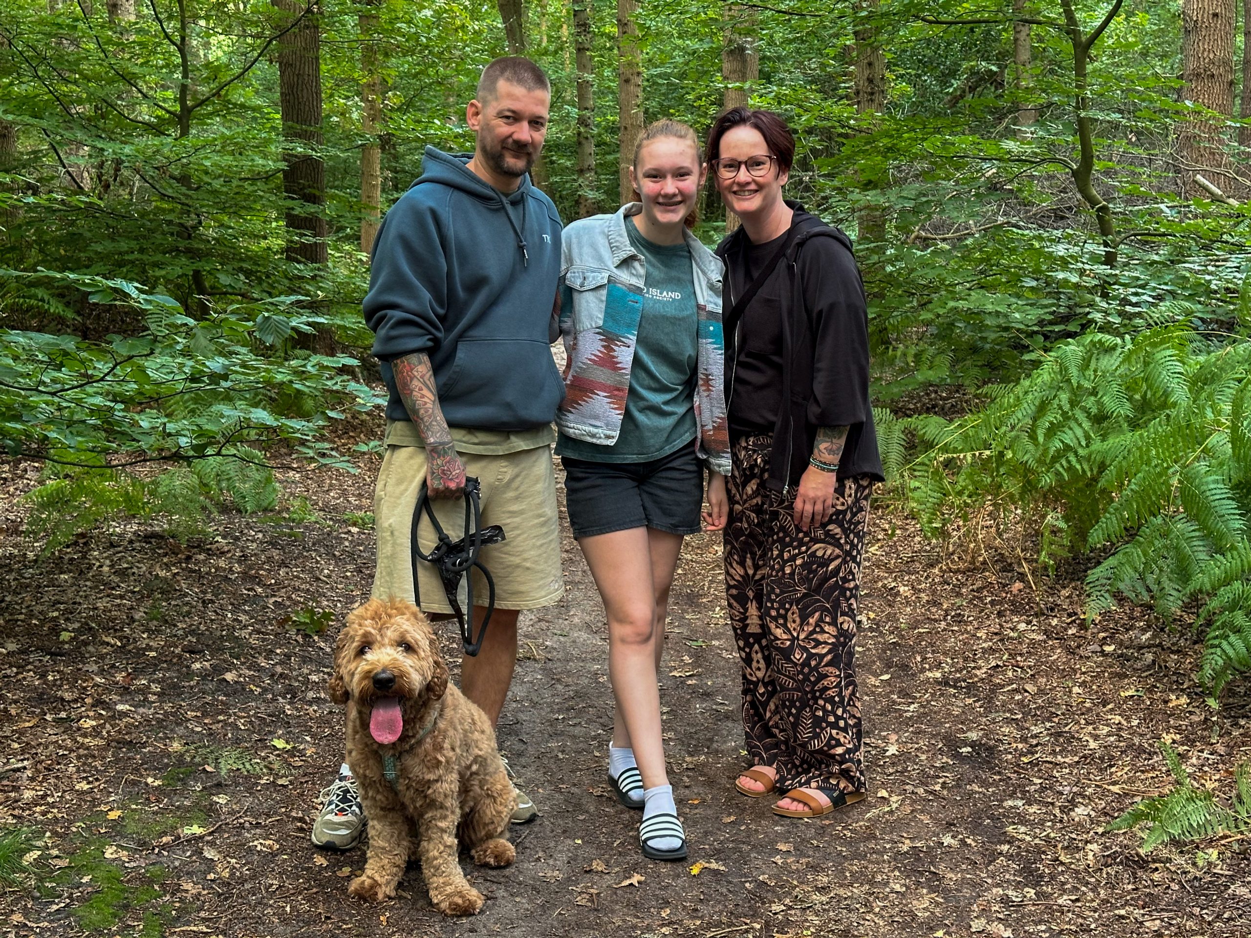 Thuis bij familie over de kook week