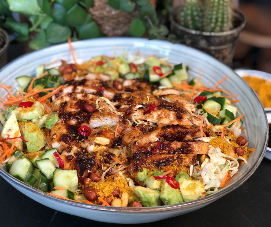 Thaise noedelsalade met heerlijke dressing