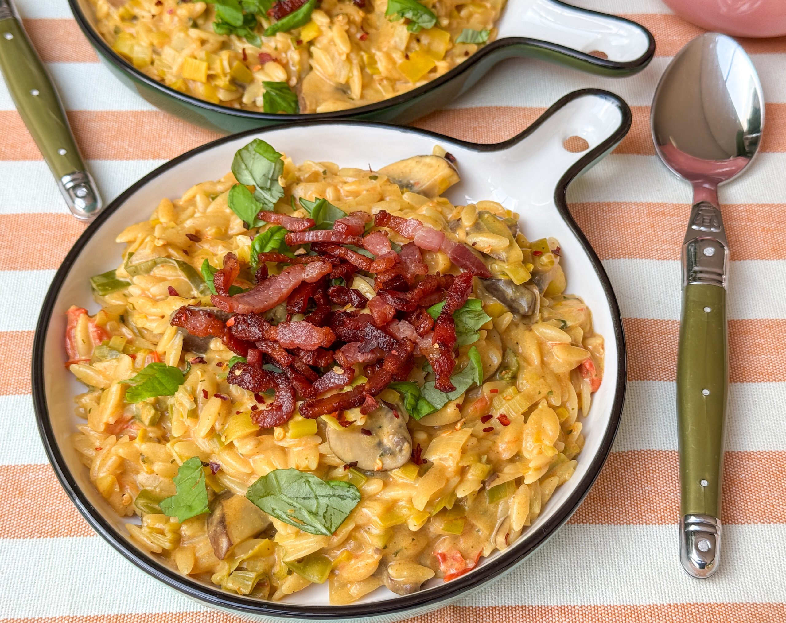 Romige orzo met boursin en prei landscape