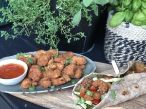 wraps met krokante garnalen en sweet chilisaus - foto 4