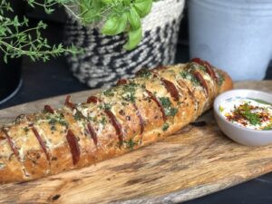 Spaans gevuld stokbrood met chorizo van de bbq - foto 4