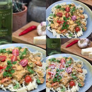 Pasta roomsaus met courgette, champignons en spek - foto 3