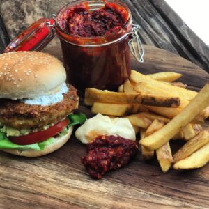 Zelfgemaakte visburger met een frisse dille-yoghurt saus - foto 2