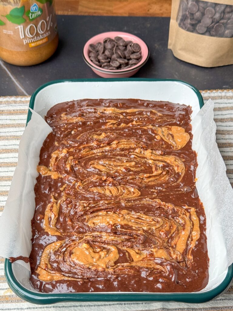Swirl van pindakaas