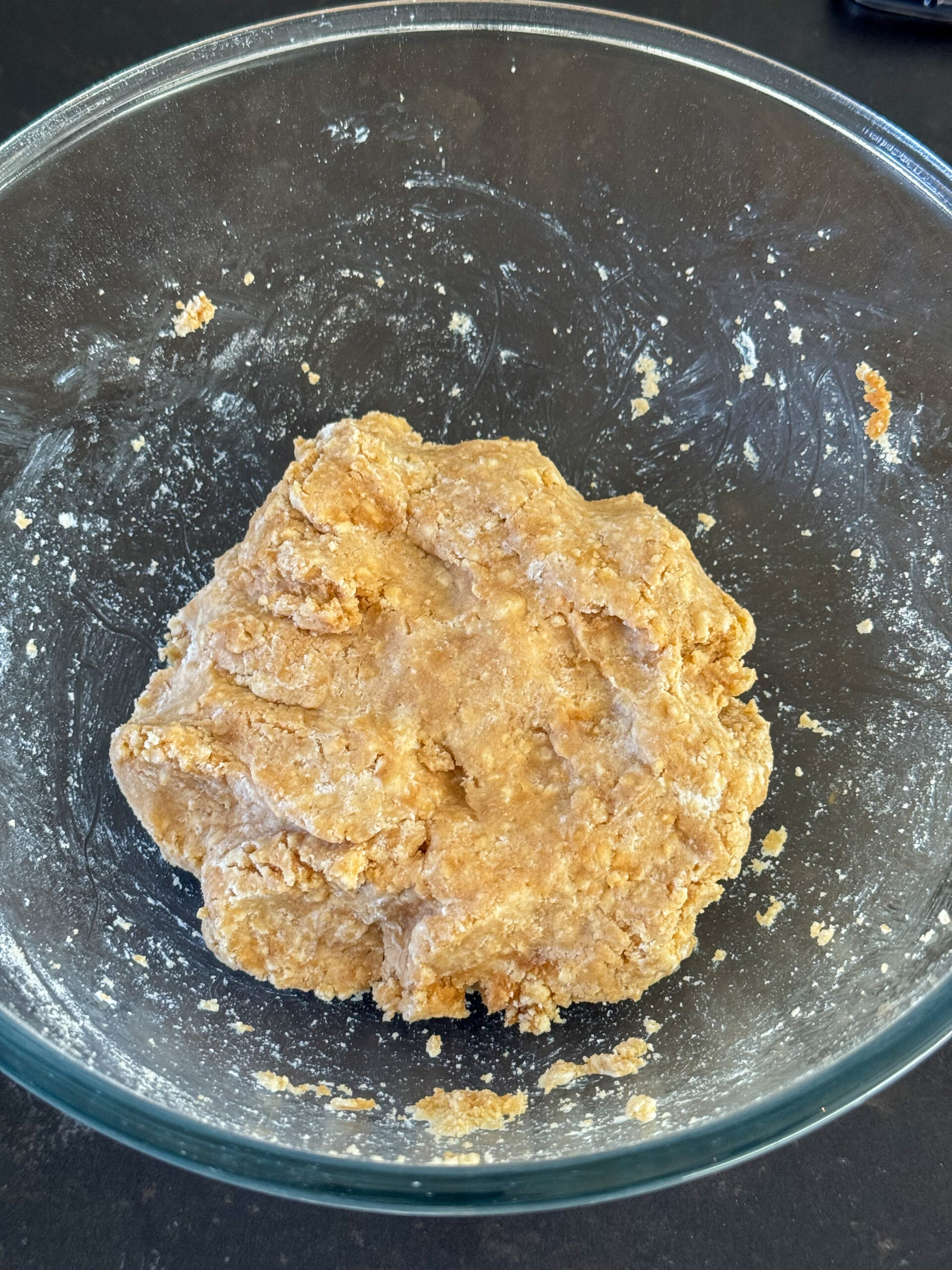 Het tiramisu mengsel als stevige deegbal
