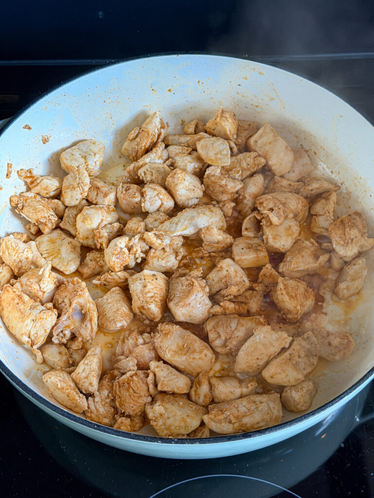 Kip stroganoff aantraden kruiden