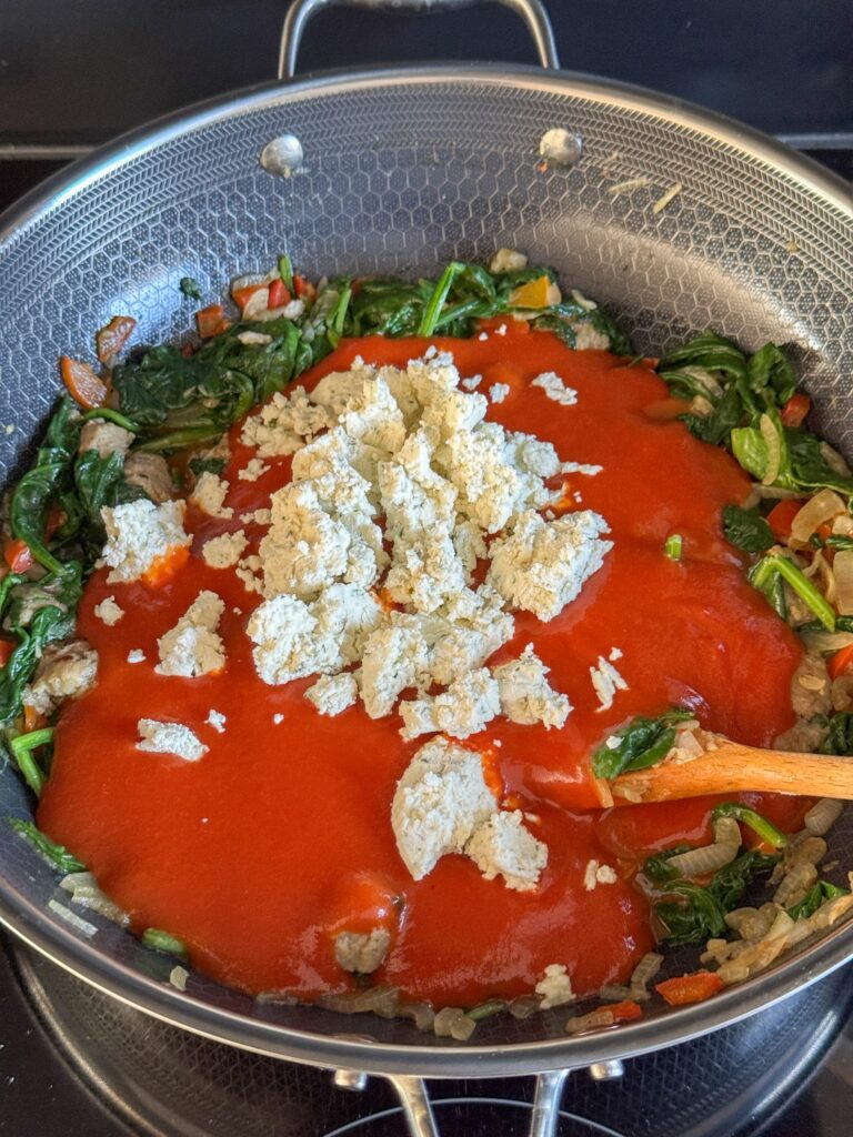Ravioli ovenschotel spinazie saus maken