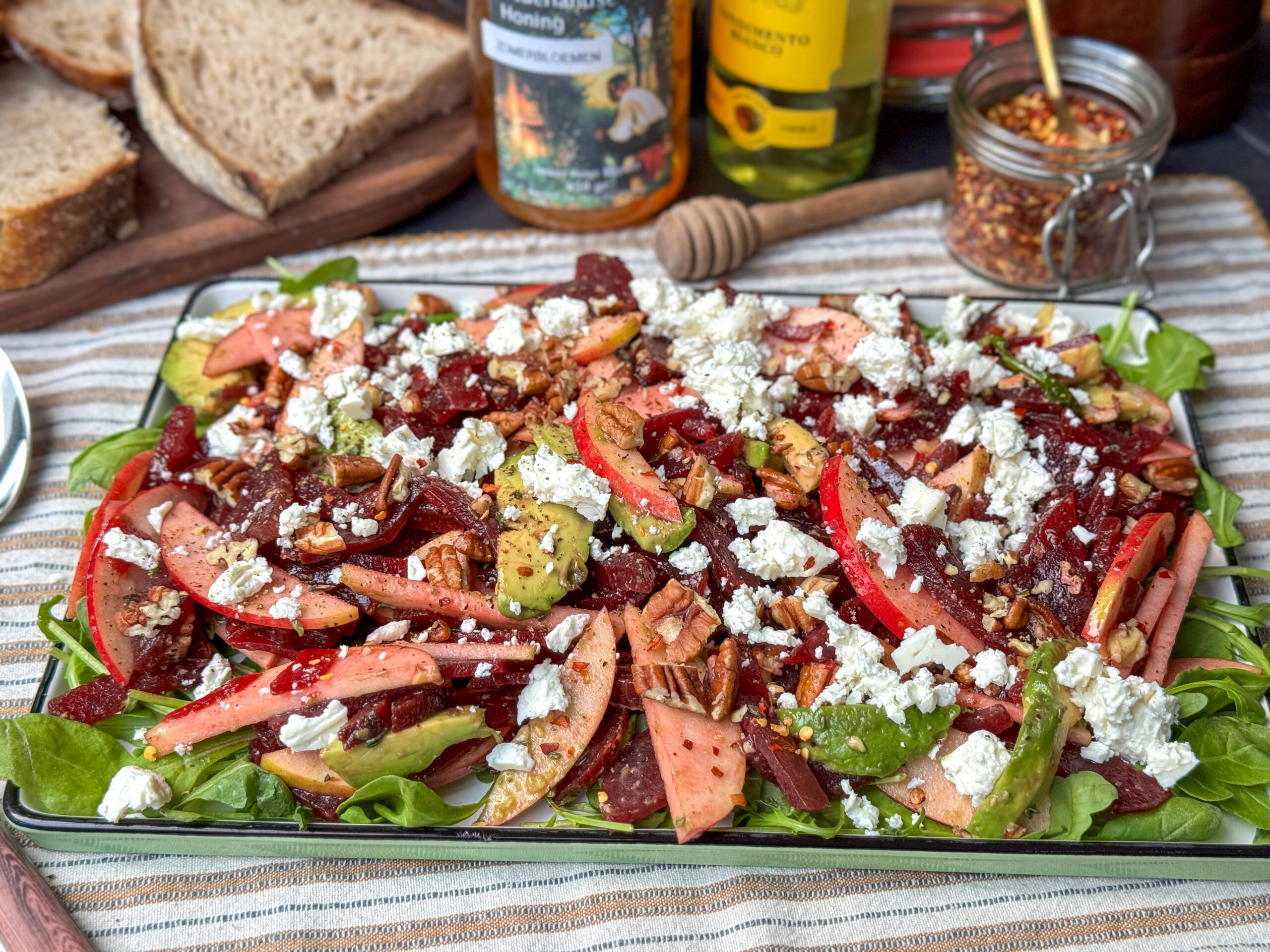 bietensalade met appel en feta