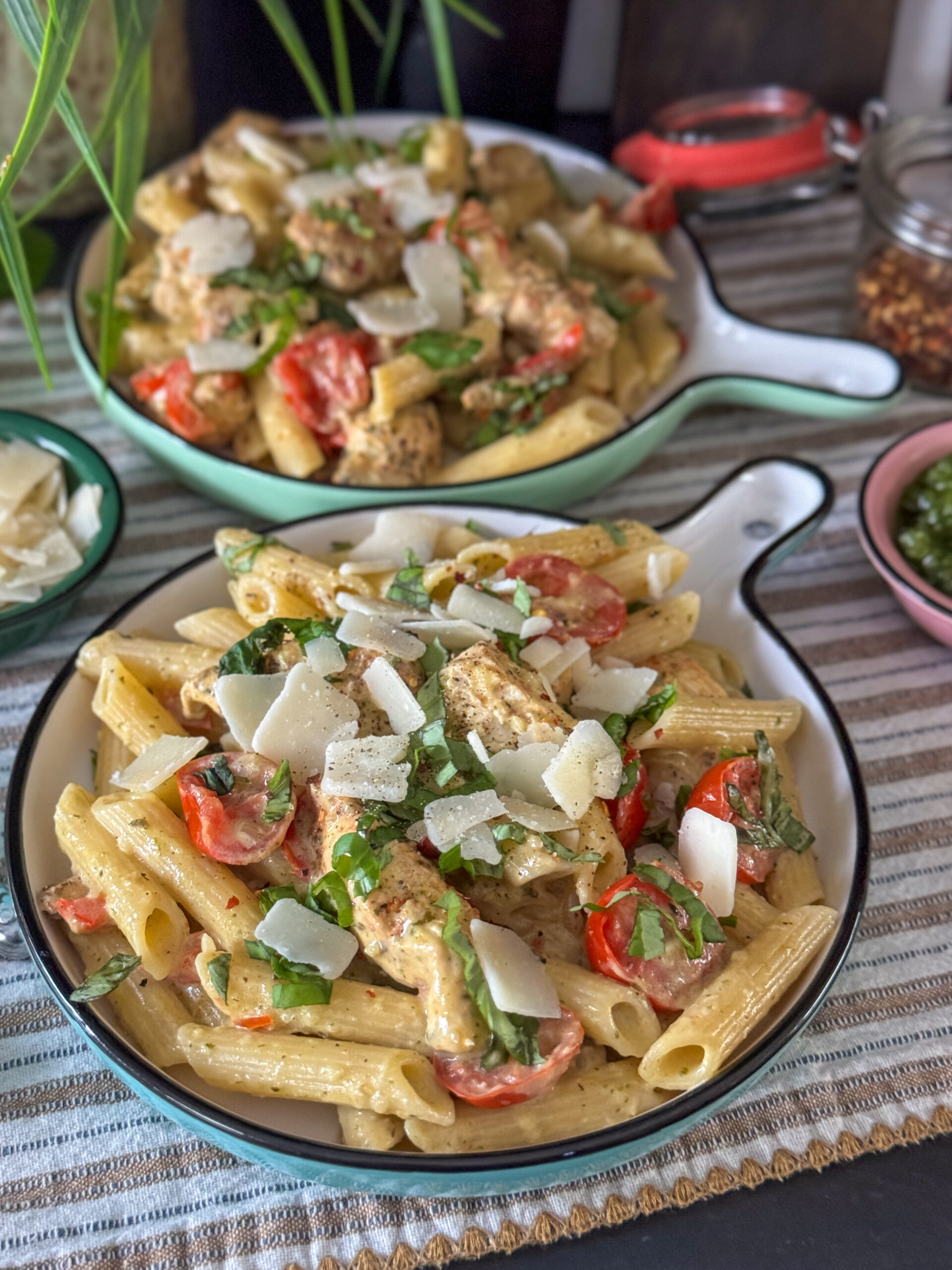 pasta pesto met kip
