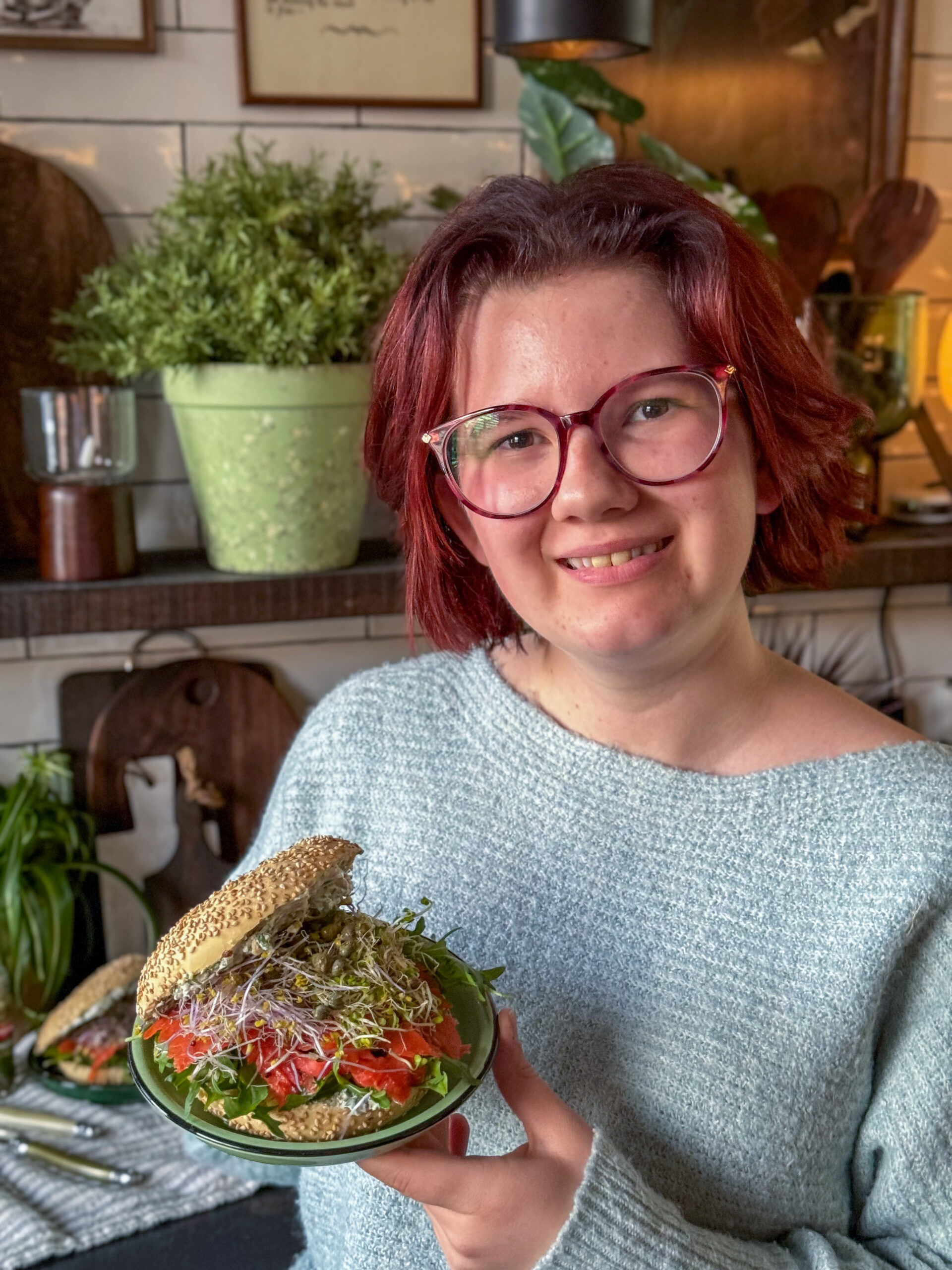 bagels met zalm