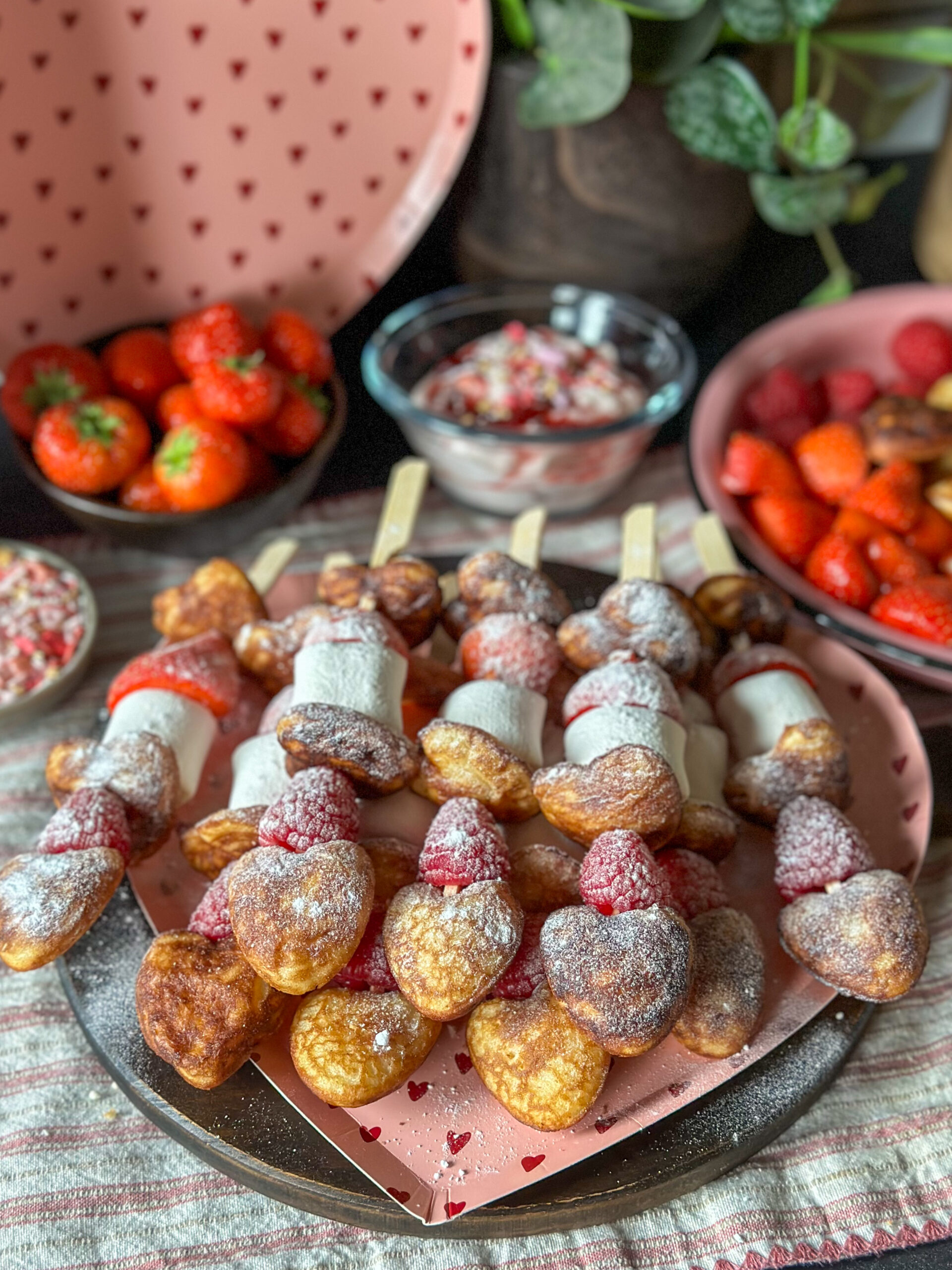poffertjes spiesjes voor Valentijnsdag