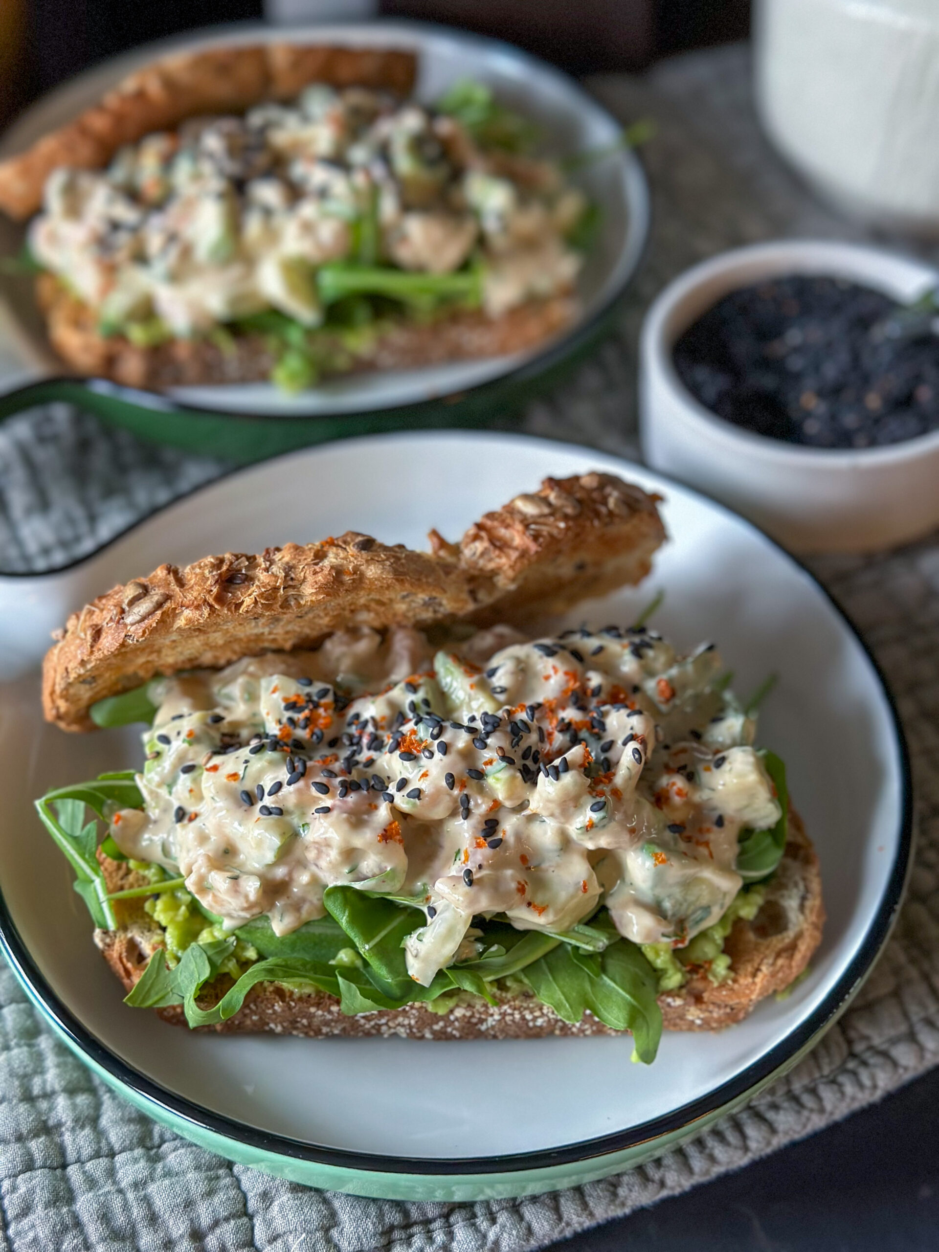 pittige Hollandse garnalen salade 
