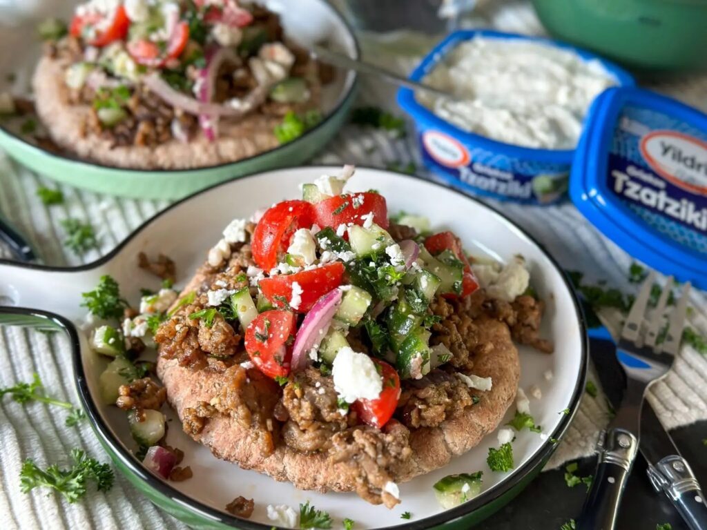 pita met Grieks gehakt