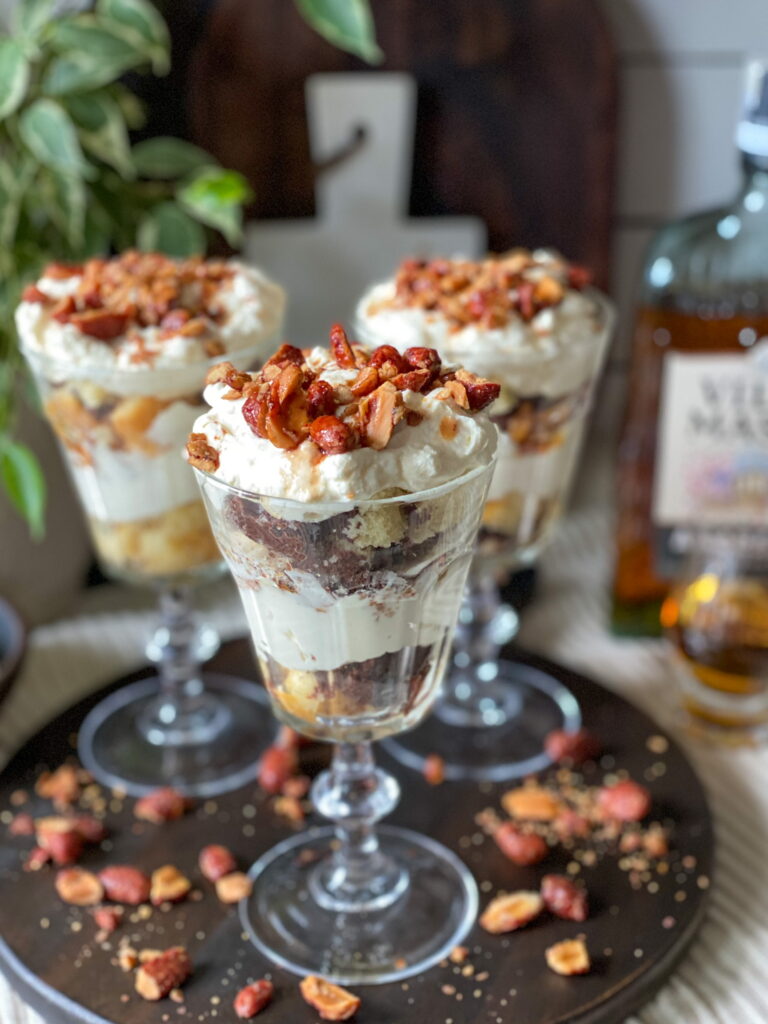 trifle met cake en Amaretto