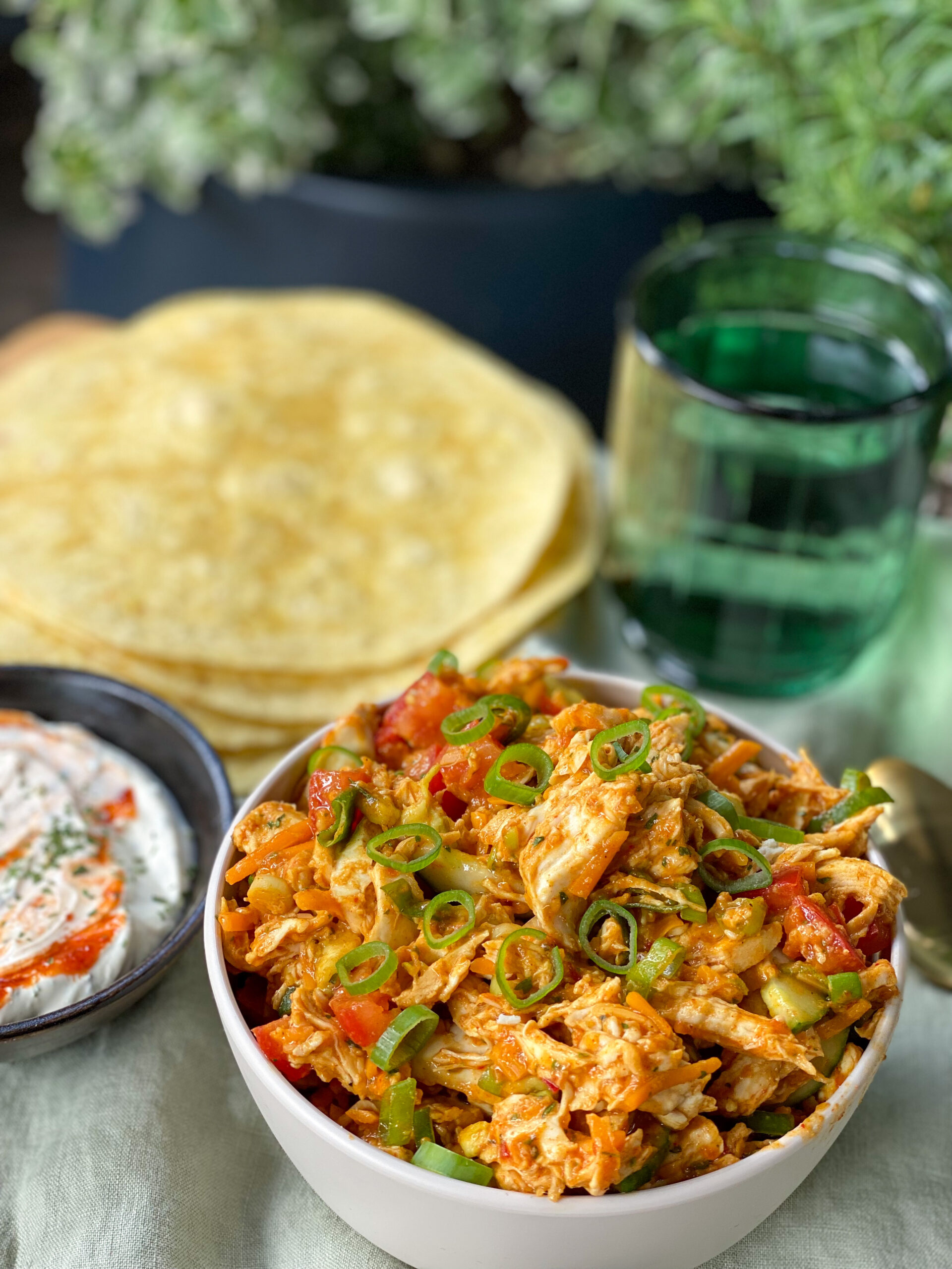 pulled chicken salade 