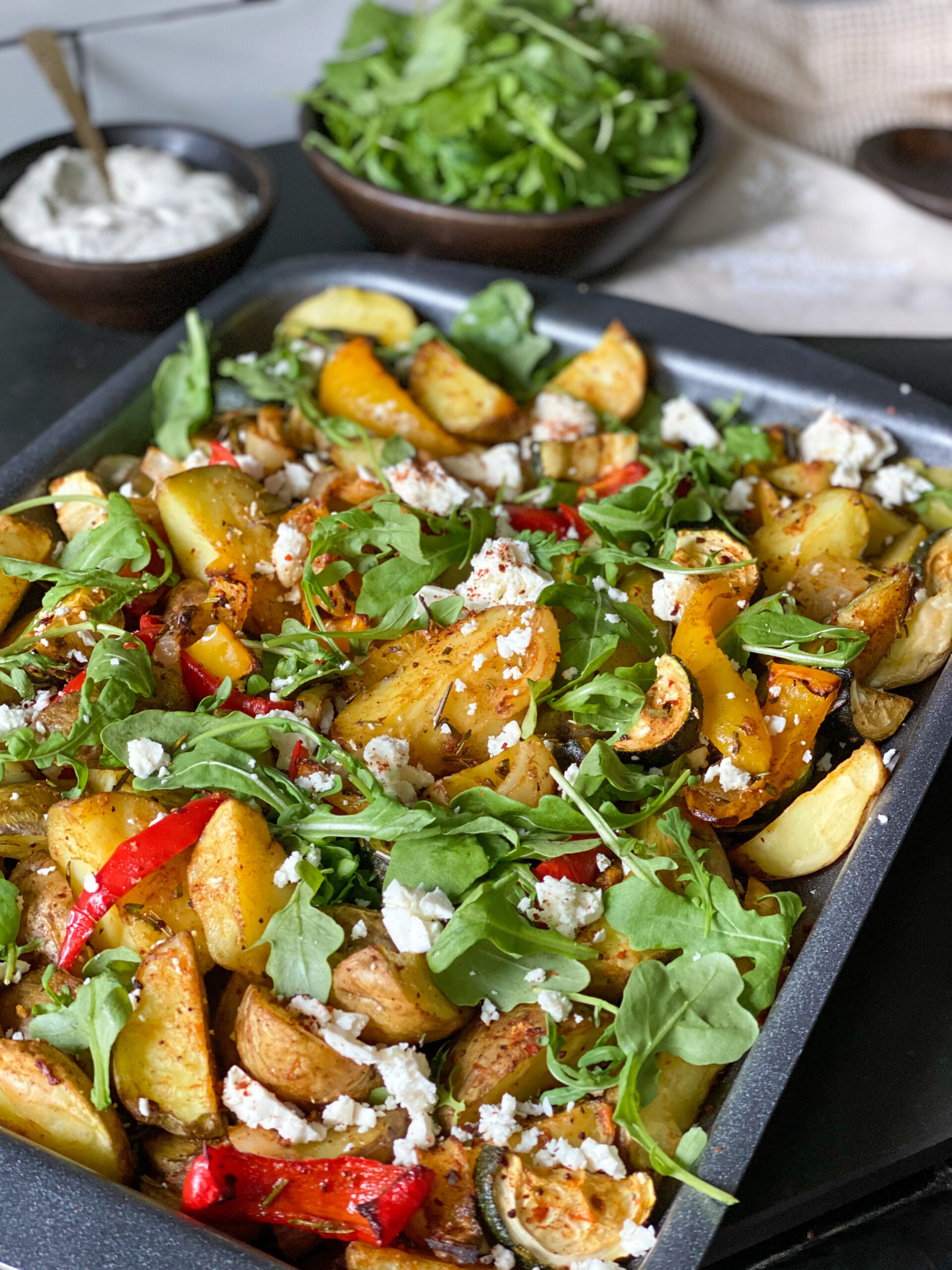 vegetarische traybake 