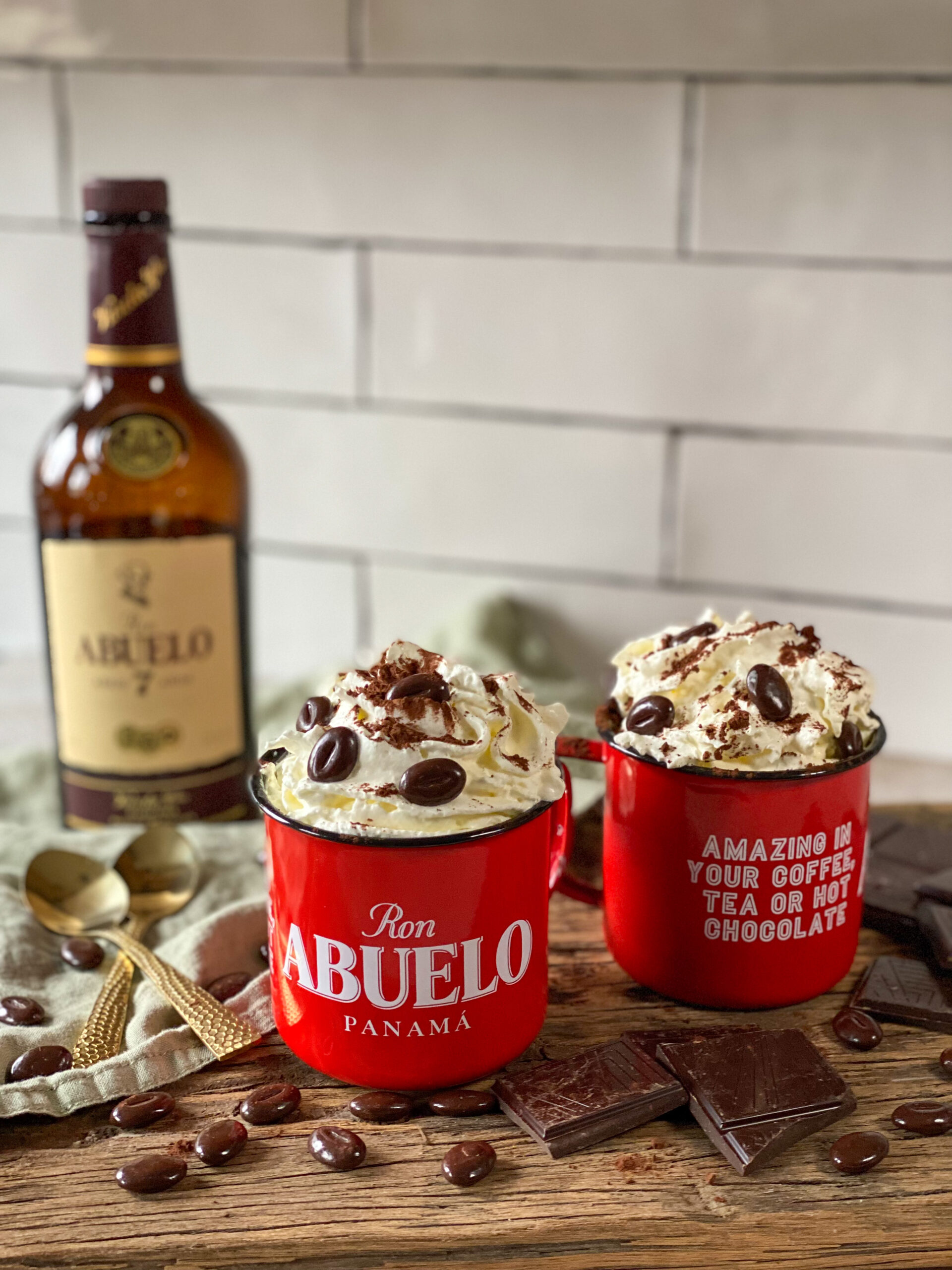 warme chocolademelk met rum 