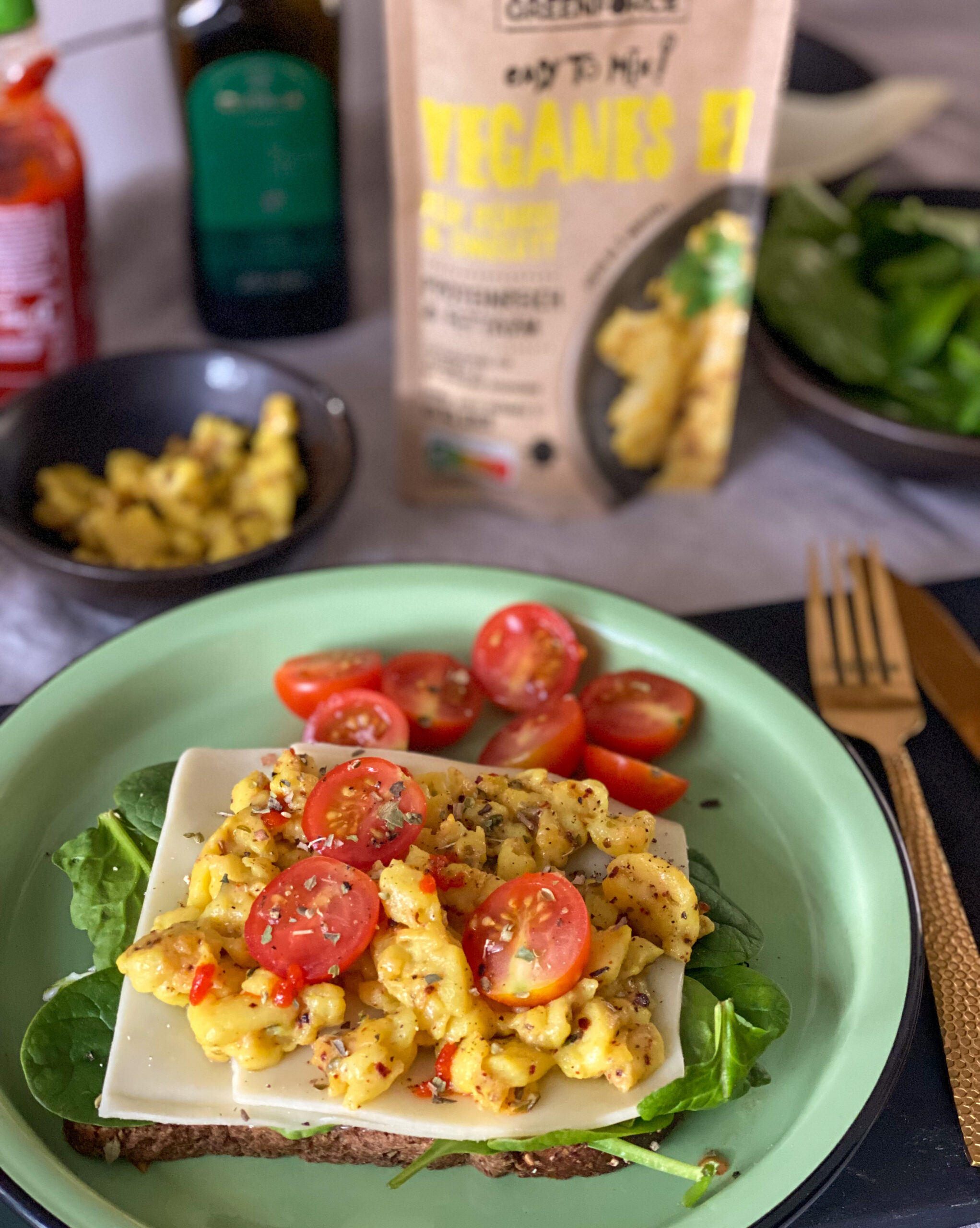 broodje vegan roerei Greenforce 