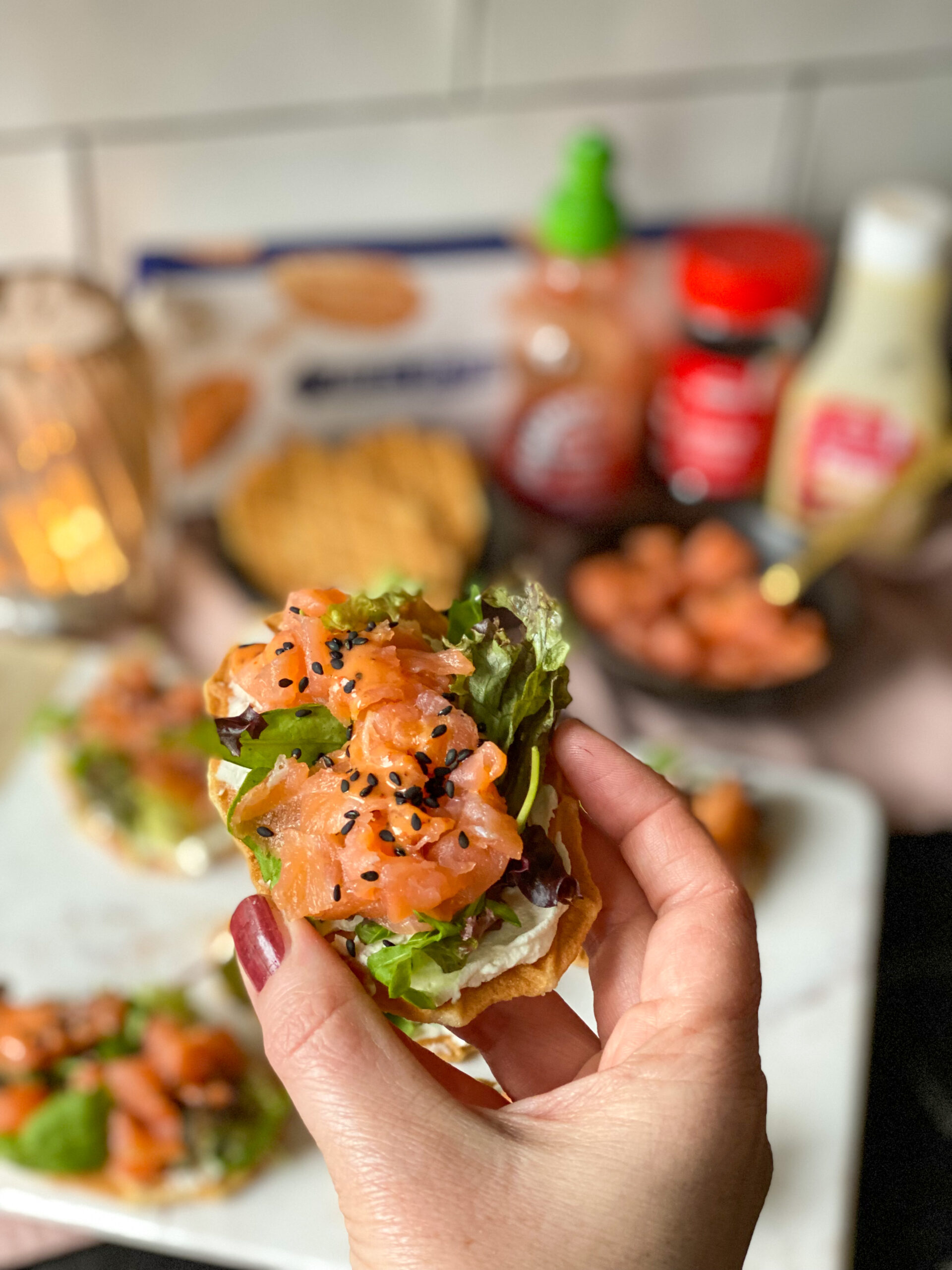 zalm hapje 