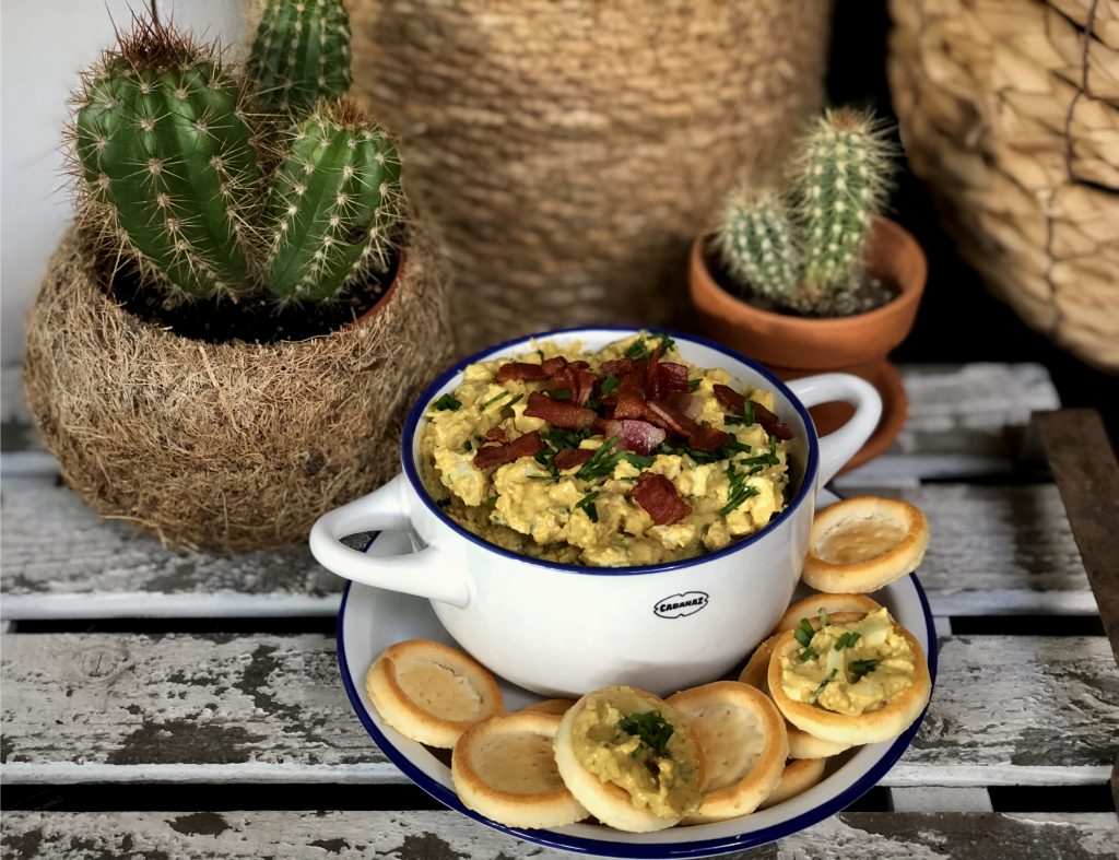 eiersalade met spek