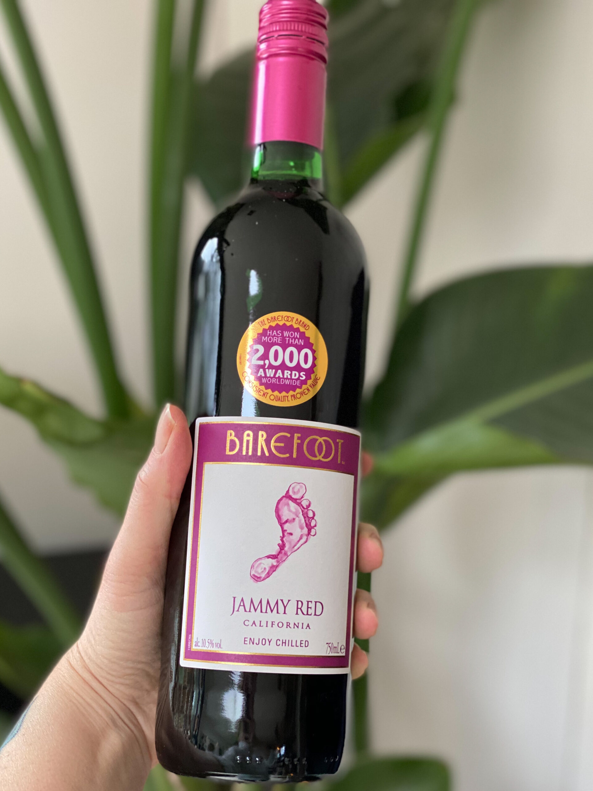 zoete rode wijn voor Sangria van Barefoot 