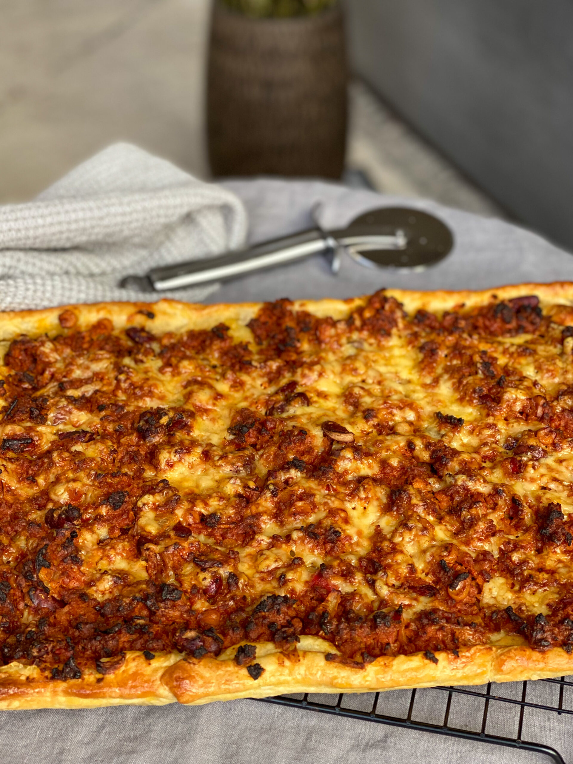 Mexicaanse vegetarische plaattaart met kaas