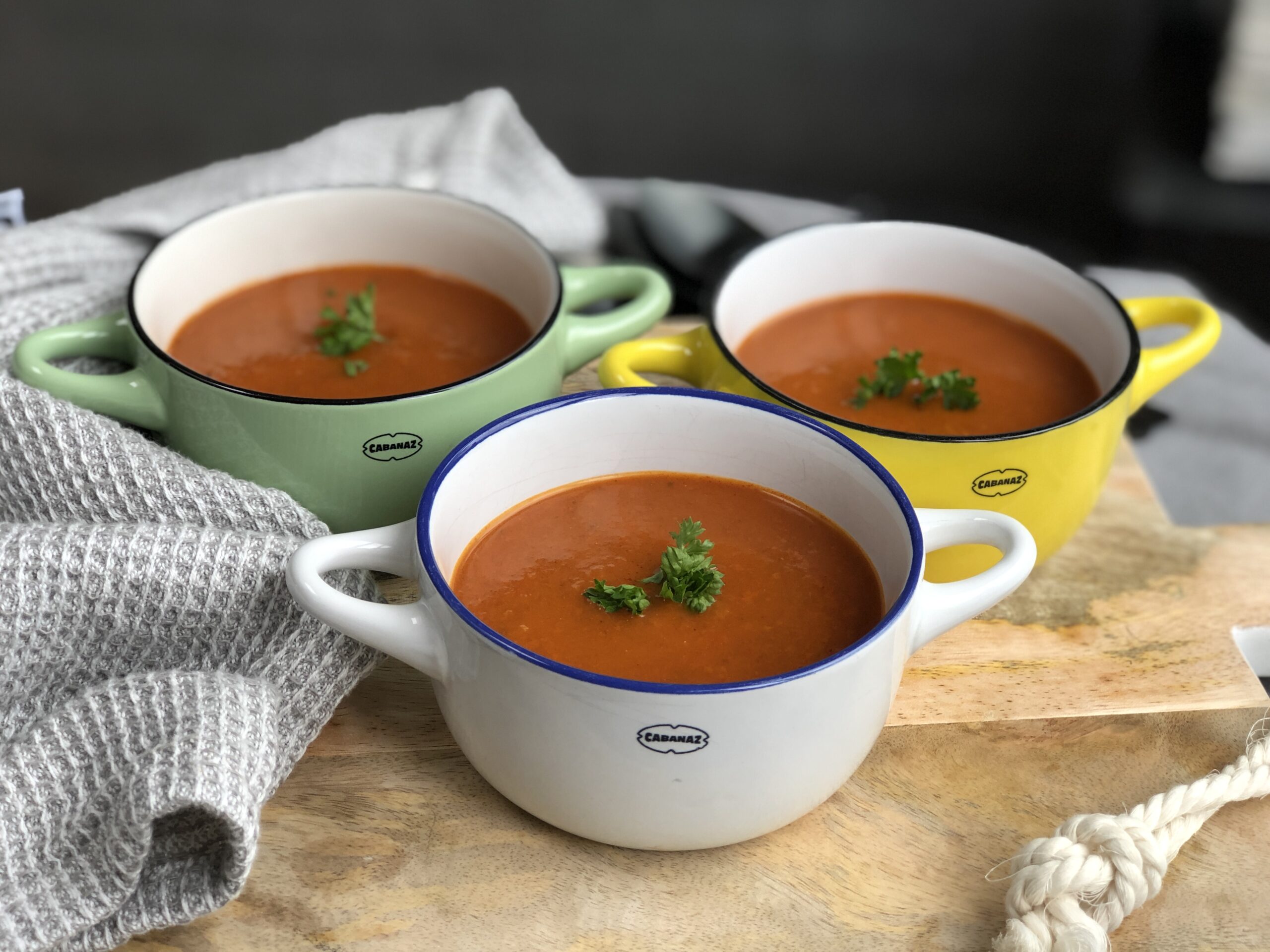 simpele tomatensoep met paprika 