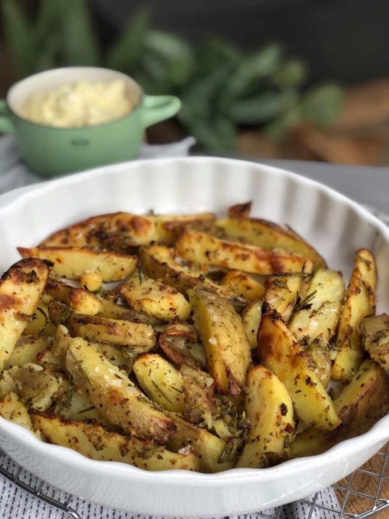 krokante aardappeltjes met citroen uit de oven