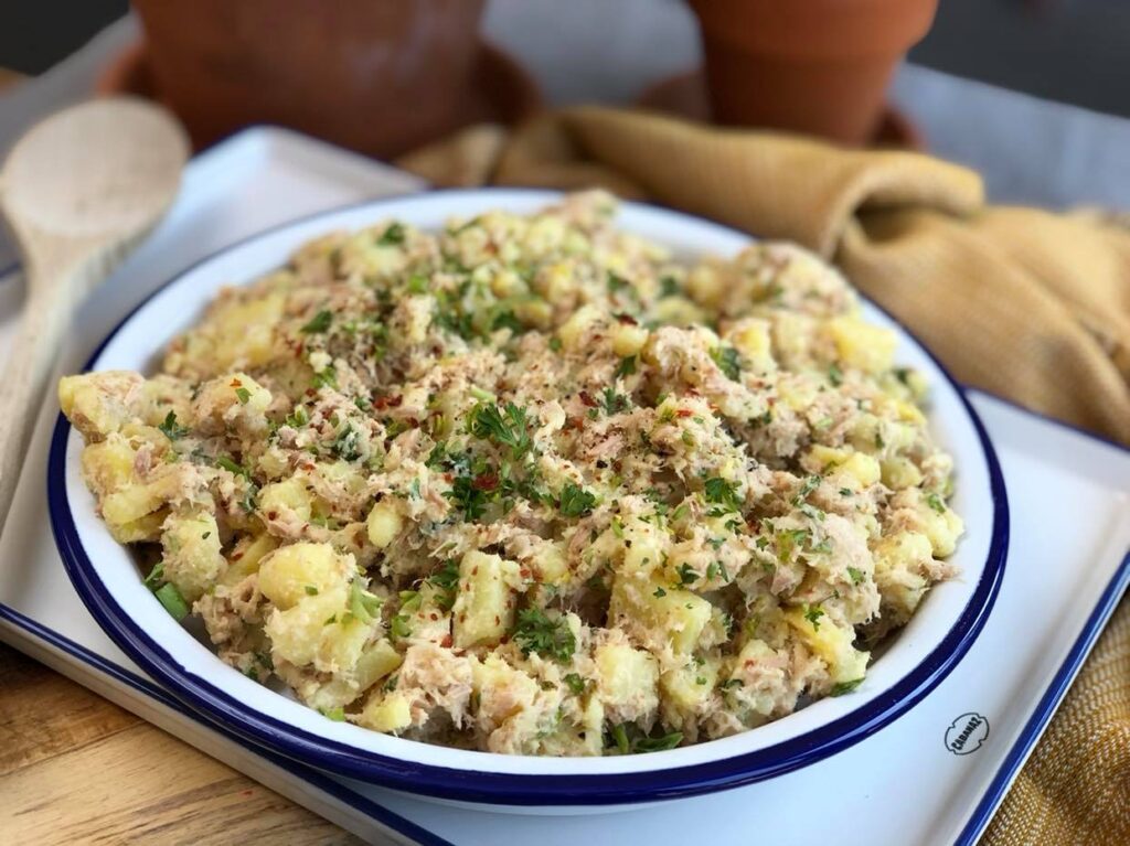 aardappelsalade met tonijn en citroen