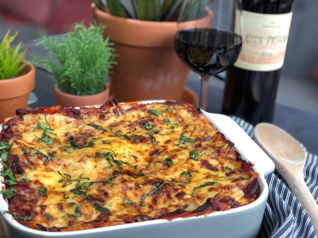 vegetarische groentelasagne 
